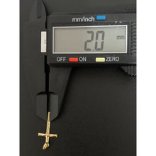 Load image into Gallery viewer, 18K Gold Pendant Cross 0.40 grams Very Lightweight, Dainty, Small - Rafant