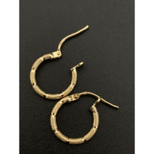 Load image into Gallery viewer, 18K Gold Earrings Hoops Loops Small Lightweight 0.83 grams - Rafant