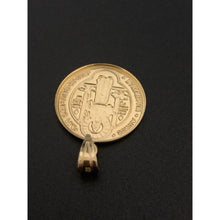 Load image into Gallery viewer, 18K Gold Pendant Saint Benedict Round 1.43 grams - Rafant
