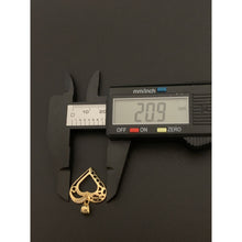 Load image into Gallery viewer, 18K Gold Pendant Heart Pendant Cubic Zirconia 1.65 grams - Rafant