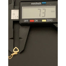 Load image into Gallery viewer, 18K Gold Necklace Chain 17.75" w/Heart Pendant and Earrings Set - Rafant