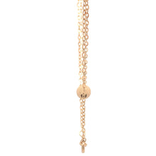 Load image into Gallery viewer, 18K Gold Necklace Chain Cable 17.50 inches Tiny Ball Pendant - Rafant
