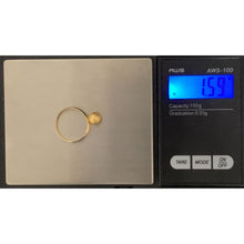 Load image into Gallery viewer, 18K Gold Ring Ball 1.59 grams Size 5.75 - Rafant
