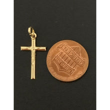 Load image into Gallery viewer, 18K Gold Pendant Cross 0.40 grams Very Lightweight, Dainty, Small - Rafant