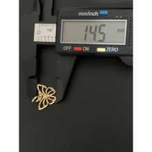 Load image into Gallery viewer, 18K Gold Earrings Pendant Butterfly 1.91 grams - Rafant