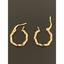 Load image into Gallery viewer, 18K Gold Earrings Hoops Loops Small 0.80 grams - Rafant