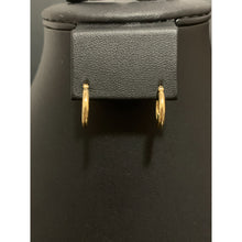 Load image into Gallery viewer, 18K Gold Earrings Hoops Loops Small 0.91 grams - Rafant