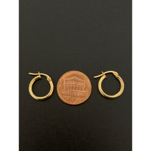 Load image into Gallery viewer, 18K Gold Earrings Hoops Loops Small 0.87 grams - Rafant