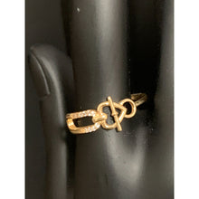 Load image into Gallery viewer, 18K Gold Ring Size 6.75 Heart with Russian Stones - Rafant