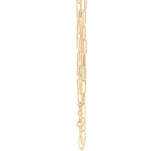 Load image into Gallery viewer, 18K Yellow Gold Necklace Chain Paperclip 16 inches 1.39 grams - Rafant