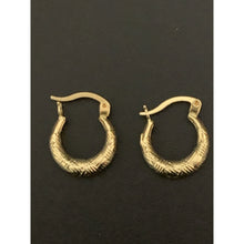 Load image into Gallery viewer, 18K Gold Earrings Hoops Loops Small 1.19 grams - Rafant