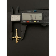 Load image into Gallery viewer, 18K Gold Pendant Cross Jesus Christ Two Tone Yellow White Gold 1.63 grams - Rafant