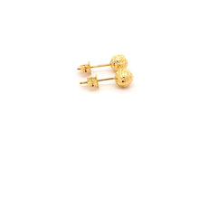 Load image into Gallery viewer, 18K Yellow Gold Earrings Stud Ball 1.01 grams Small - Rafant