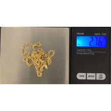 Load image into Gallery viewer, 18K Gold Chain Necklace Rope 2.76 grams 18 inches - Rafant
