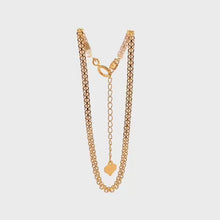 Load and play video in Gallery viewer, 18K Yellow Gold Bracelet Bismark Size 5.75 inches plus 1.25 inches Extension 1.29 grams