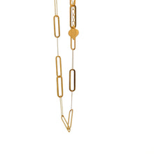 Load image into Gallery viewer, 18K Gold Bracelet Paperclip 6.5 inches plus 1 inch - Rafant