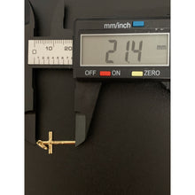 Load image into Gallery viewer, 18K Gold Pendant Cross 0.40 grams Very Lightweight, Dainty, Small - Rafant