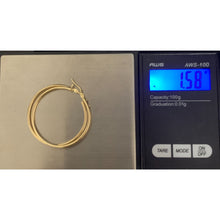 Load image into Gallery viewer, 18K Gold Earrings Hoops Loops 1.58 grams - Rafant