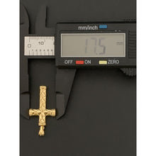 Load image into Gallery viewer, 18K Gold Pendant Cross Tricolor White Yellow Rose Gold 1.59 grams - Rafant