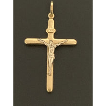 Load image into Gallery viewer, 18K Gold Pendant Jesus Christ Cross White Yellow Gold 2.08 grams - Rafant