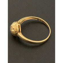 Load image into Gallery viewer, 18K Gold Ring Half Ball White Yellow Gold 1.71 grams Size 5 - Rafant