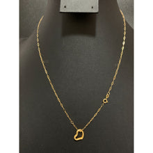 Load image into Gallery viewer, 18K Gold Necklace Chain Heart 17.75 inches 1.21 grams - Rafant