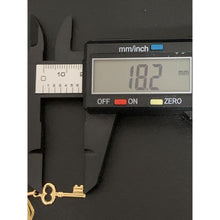 Load image into Gallery viewer, 18K Gold Necklace Chain 18 inches with Key Pendant 1.31 grams - Rafant