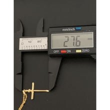 Load image into Gallery viewer, 18K Gold Necklace Chain 17.50 inches with Cross Pendant 1.52 grams - Rafant