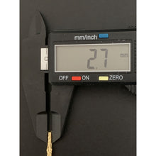 Load image into Gallery viewer, 18K Gold Necklace Chain Rope 17.50 inches with Cross Pendant 1.64 grams with Defects Chain Kinks - Rafant