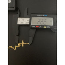 Load image into Gallery viewer, 18K Gold Necklace Chain 17.75 inches with Jesus Christ Pendant 1.37 grams - Rafant