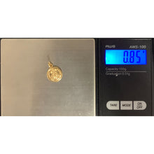 Load image into Gallery viewer, 18K Gold Pendant Round Jesus Christ Religious 0.85 grams Very Small - Rafant