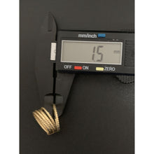 Load image into Gallery viewer, 18K Gold Ring Five Days 1.42 grams Size 5.5 with Defects Holes - Rafant