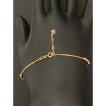 Load image into Gallery viewer, 18K Gold Bracelet Double Heart Beads 7 inches plus 1 inch - Rafant