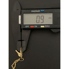 Load image into Gallery viewer, 18K Gold Necklace Chain 18" With Circle Round Key Pendant 2.26 grams - Rafant