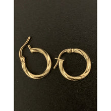 Load image into Gallery viewer, 18K Gold Earrings Hoops Loops Small 0.90 grams. - Rafant