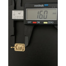 Load image into Gallery viewer, 18K Gold Pendant Square Woman Lady 2.65 grams with Defects  Back Has Scratches - Rafant