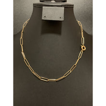 Load image into Gallery viewer, 18K Gold Necklace Paperclip 17.5 inches 2.89 grams - Rafant