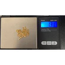 Load image into Gallery viewer, 18K Gold Necklace Chain 18 inches with Cross Pendant 1.31 grams - Rafant