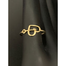 Load image into Gallery viewer, 18K Gold Ring Heart Key 1.27 grams Size 7 - Rafant