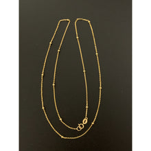 Load image into Gallery viewer, 18K Gold Necklace Chain with Tiny Beads 18 inches 2.11 grams - Rafant