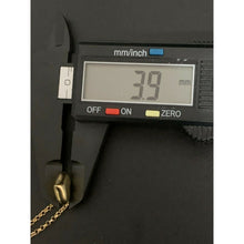 Load image into Gallery viewer, 18K Saudi Gold Necklace Chain Rolo 17.50 inches Puffed Heart Pendant 2.15 grams - Rafant