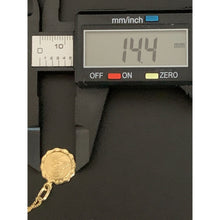 Load image into Gallery viewer, 18K Gold Necklace Chain 17.75" with Jesus Christ Pendant 1.91 grams - Rafant