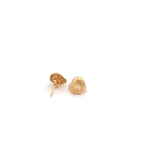 Load image into Gallery viewer, 18K Yellow Gold Earrings Tiny Stud Heart Earrings 0.67 grams - Rafant