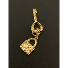 Load image into Gallery viewer, 18K Yellow Gold Pendant Heart Key - Rafant