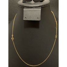 Load image into Gallery viewer, 18K Gold Necklace Infinity 1.16 grams 18 inches - Rafant