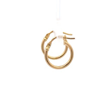 Load image into Gallery viewer, 18K Gold Earrings Hoops Small 0.82 grams - Rafant
