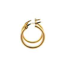 Load image into Gallery viewer, 18K Gold Earrings Hoops Small Polished 1.11 grams - Rafant