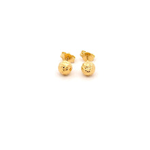 Load image into Gallery viewer, 18K Yellow Gold Earrings Stud Ball 1.01 grams Small - Rafant