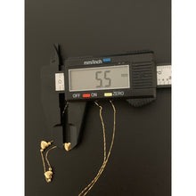 Load image into Gallery viewer, 18K Gold Necklace 16 inches with Heart Charms 1.66 grams - Rafant