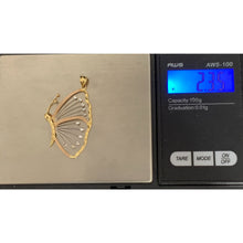 Load image into Gallery viewer, 18K Gold Pendant Butterfly 2.35 grams - Rafant